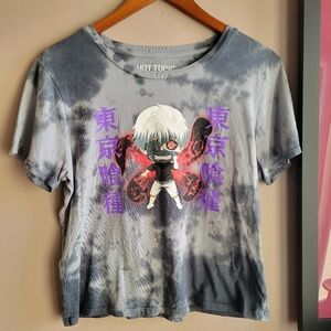 Excellent! Licensed Tokyo Ghoul Chibi, Tye Dye Cotton Tee Shirt Size Medium